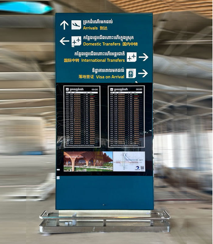 Digital Standee signage at Techo International airport by Capital Arts