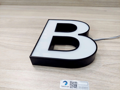 Custom 3D letter B by Capital Arts