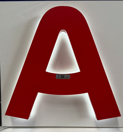 3D letter A by Capital Arts