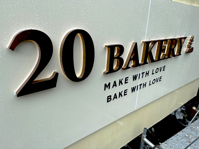 3D stainless steel letters