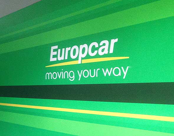 Branded Signage Europcar Phnom Penh