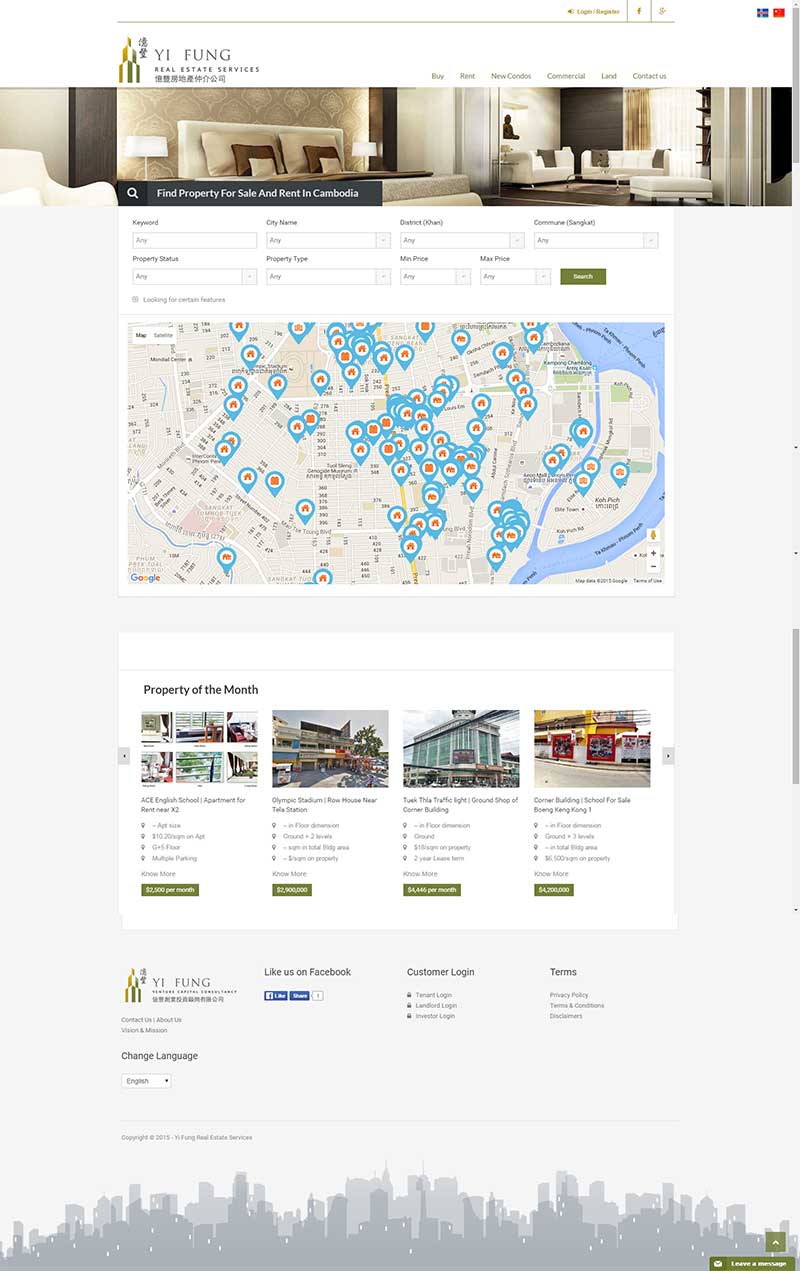 Yifung Real Estate Website
