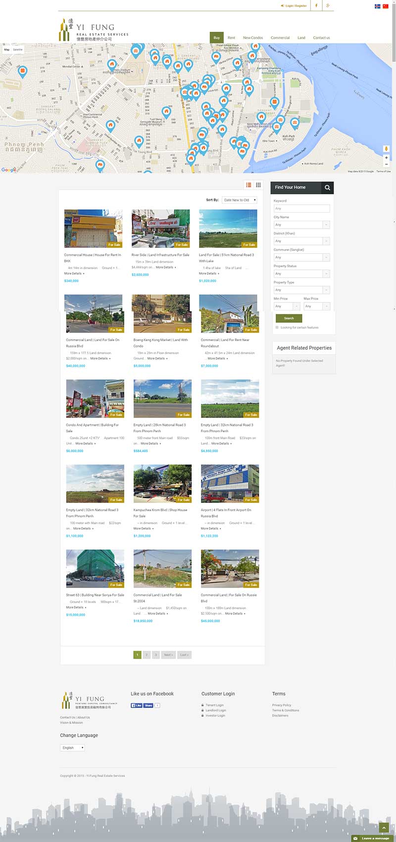 Yifung Real Estate Website