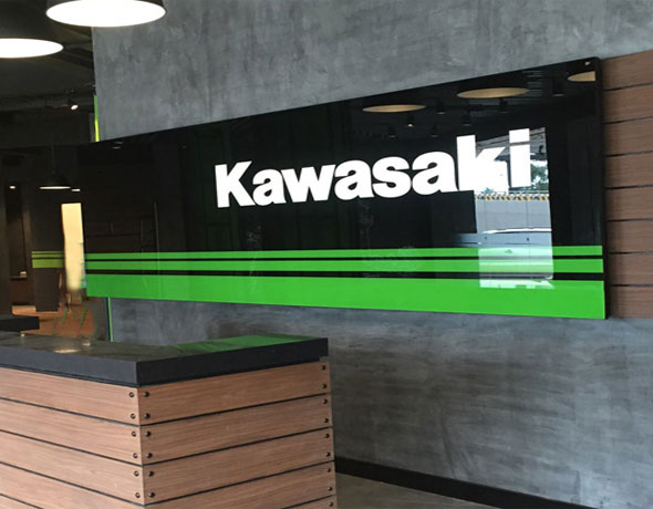 Kawasaki Showroom Signage